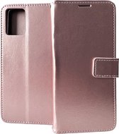 Bookcase Rosé Goud Geschikt voor Motorola Moto G73 - portemonnee hoesje - ZT Accessoires