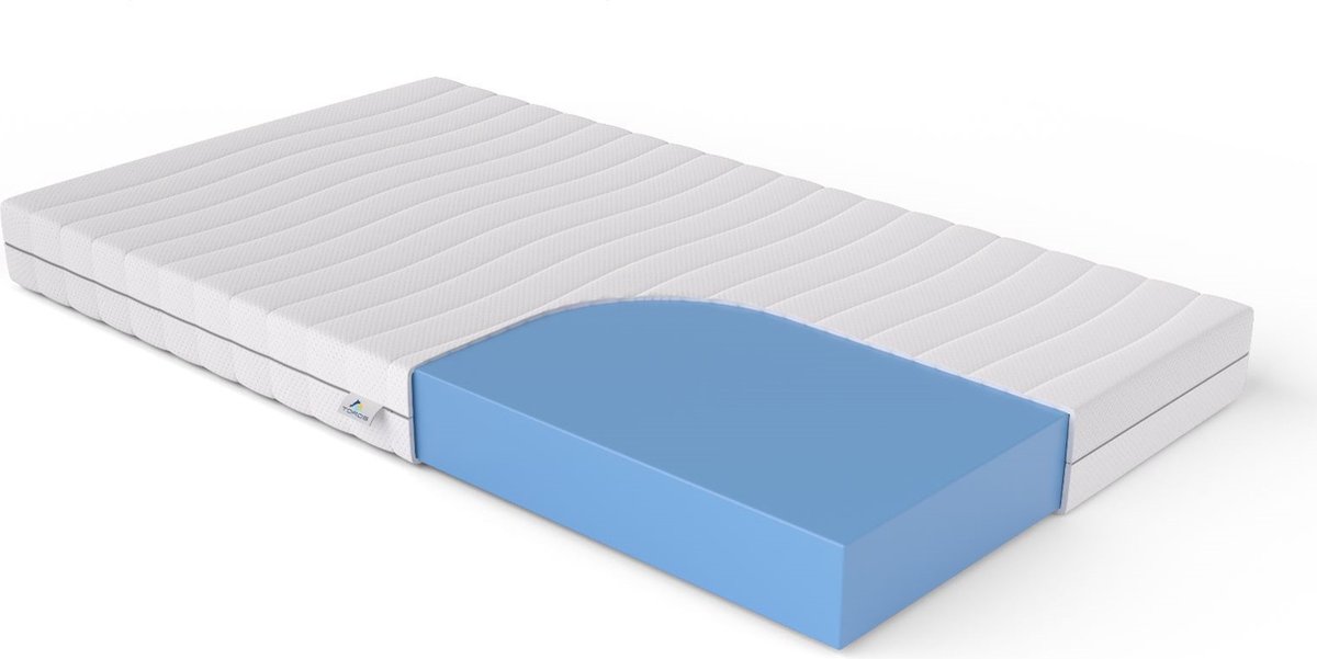 Toros Bedden 160x200x20 Matras Koudschuim HR45 Bamboe 160x200x20cm dik - 2 Persoons