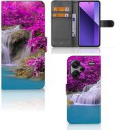 Wallet Bookcase Geschikt voor Xiaomi Redmi Note 13 Pro Plus Telefoonhoesje Waterval