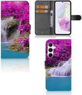 Wallet Bookcase Geschikt voor Samsung Galaxy A35 Telefoonhoesje Waterval