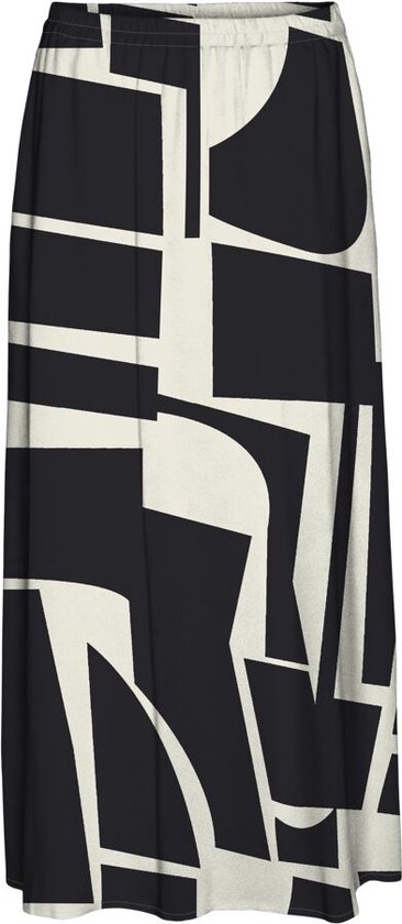 Vero Moda Easy Joy Maxi Slit Skirt WVN Black ZWART XS
