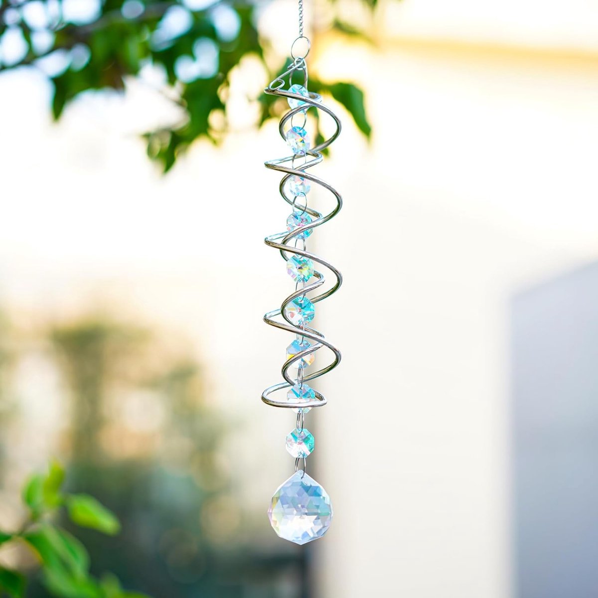 H&D Kristal Suncatcher Regenboog Zonnenvanger Raamdecoratie Crystal Zonnevanger Raamhanger Kado kerstkado Verjaardag Sinterklaas