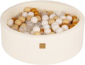 Ballenbak boucle ( teddy stof) 90 x 30 cm + 200 ballen