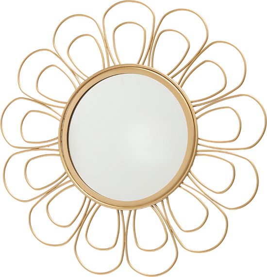 Wandspiegel Goud Modern Rond Ø 37 cm - C