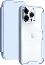 Mobigear Telefoonhoesje geschikt voor Apple iPhone 15 Pro Hoesje Hardcase | Mobigear Smart Fit Bookcase - Blauw