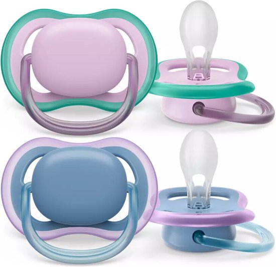 Philips Avent Ultra Air Fopspeen 6-18 mnd Paars Blauw 2 stuks