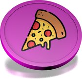 CombiCraft pizza consumptiemunten paars - Ø29mm - 100 stuks