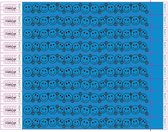 CombiCraft Tyvek Polsbandjes met Smiley - Blauw - 100 stuks