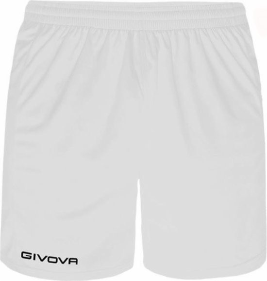Short Givova Capo, P018, korte broek wit, maat XS, geborduurd logo