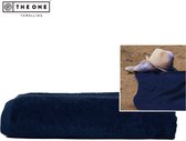 The One Towelling Classic Supersize strandlaken - 100 x 210 cm - Extra grote handdoek - 100% Gekamd katoen - Navy