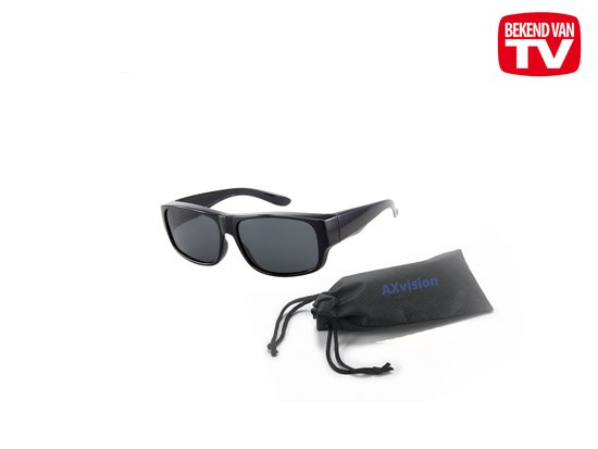 Overzetbril – Zonnebril – Polarized – UV400 – Polariserend – Man - Vrouw - Zwart - Bekend van TV