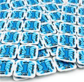 Breekmunten / breekmatjes - 1000 munten - Blauw