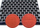 CombiCraft Pièces de monnaie rondes 1000 pièces rouge avec plateau de comptage