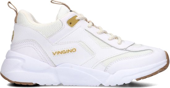 Vingino Odilia Lage sneakers - Leren Sneaker - Meisjes - Wit - Maat 33