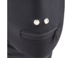 KG BDSM Hoofdmasker Lycra - Spandex - Open Mond Met Rits - Dichte Ogen - voor vrouw - man - unisex