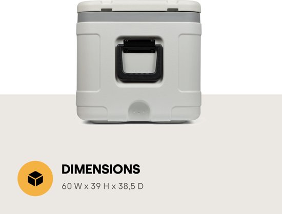Steamy Marine 50 - Grote Koelbox - Speciaal voor op de boot - 50 Liter - Wit van Steamy — afbeelding 5