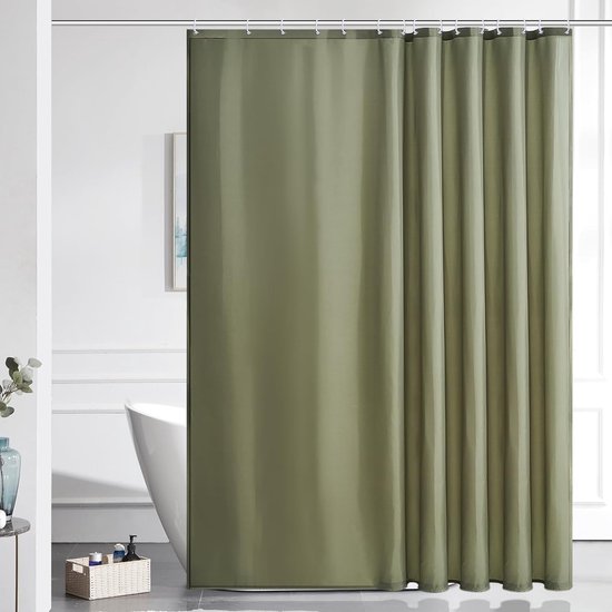 Douchegordijn extra lang badgordijn antischimmel textiel voor bad en