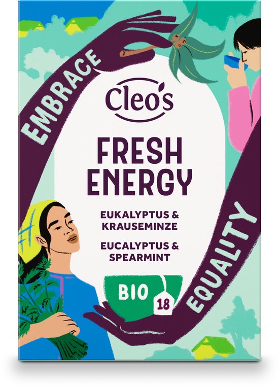 Cleo's - Fresh Energy - Eucalyptus & Spearmint - Kruidenthee