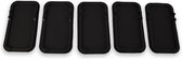 Zwarte Kunststof Anti Slipmat Set - 5-Stuks - Handige Dashboard Grip Matjes voor Auto & Bureau - Betrouwbare Oplossing voor Smartphone, Munten en Meer - Compact en Lichtgewicht - 10.5cm x 18.5c