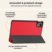 Hoes Geschikt voor Lenovo Tab M11 Hoes Tri-fold Tablet Hoesje Case - Hoesje Geschikt voor Lenovo Tab M11 (11 inch) Hoesje Hardcover Bookcase - Rood