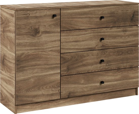 Ladekast - Ladekast en planken - 120 cm - Kleur Brandy Castello