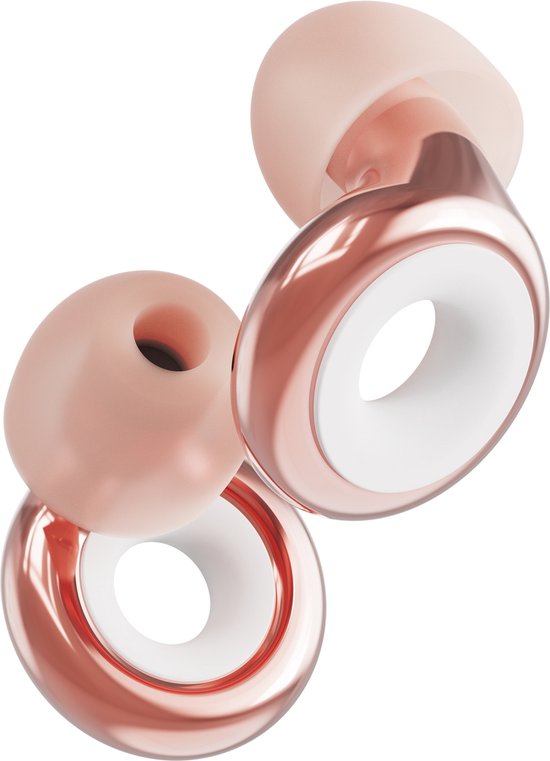 Loop Earplugs Experience Plus - premium oordoppen voor gehoorbescherming (18+5dB) in XS/S/M/L - ultra comfortabel - geschikt voor DJ's, muzikanten, concerten en concentratie - roségoud