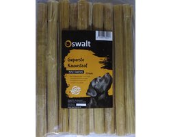 Oswalt Geperste Kauwstaaf - Runderhuid - Hondensnack - 20 Stuks - 25CM