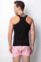 Lot de 3 - Chemise dos nu pour homme - Maillot de corps pour homme - 100 % Katoen - Singlet pour homme - Zwart- Taille XXL