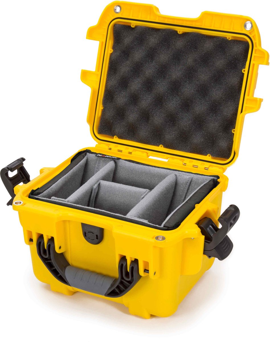 Nanuk 908 Case w/padded divider - Yellow