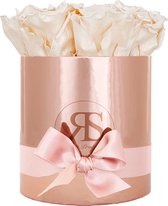 Luxe longlife boeket geschenk - Rosuz - Nude metallic rozen - Originele cadeaus voor een vrouw - Originele verjaardagscadeau vrouw - Bestel direct