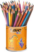 BIC Kids ECOlutions Evolution in pot zonder deksel - 60 potloden - Diverse Kleuren