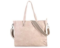 Naturel shopper Oss | schoudertas | verstelbare schouderband | schouderband | shopper | modetrends | Imdutch |
