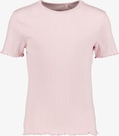 T-shirt côtelé fille Name It rose clair - Taille 146/152
