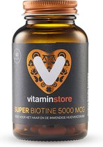Vitaminstore - Super Biotine 5000 mcg (biotin) - 60 Plantaardige capsules