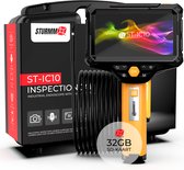 STURMM® ST-IC10 - Endoscope industriel avec deux Caméras - Caméra d'inspection - Écran IPS 5,2'' - Micro SD 32 Go et étui de rangement inclus - Câble de 5 mètres