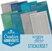 Stickerset Creative Hobbydots 48 - Blooming Blue