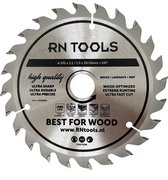 RNtools Cirkelzaagblad - Best for Wood - ⌀ 135mm - 24 tanden - Zaagbreedte 1,5 mm - Dikte blad 1,1 mm - Hout - Hardhout - Laminaat - MDF - Multiplex