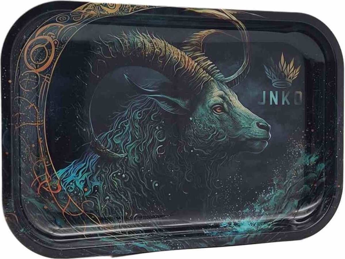 Metalen Luxe Dienblad | 29x19cm | Horoscoop Serie | Steenbok / Capricorn | Decoratief Dienblad | JNKO
