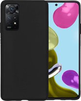 Hoesje Geschikt voor Xiaomi Redmi Note 11s Hoesje Siliconen Case Hoes - Hoes Geschikt voor Xiaomi Redmi Note 11s Hoes Cover Case - Zwart