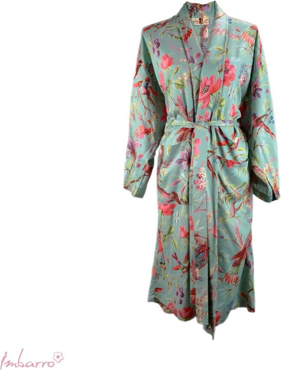 Imbarro - Kimono - Robe de chambre - Royal Paradise - Lagon - Taille unique