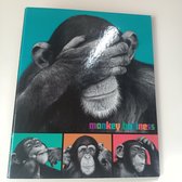 Monkey Business Ringband Ringmap Klapper 23-rings Aap Chimpansee Lannoo Graphics