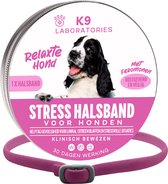 Antistress halsband hond Roze - Anti-stressmiddel voor honden - Anti stress hond - Kalmerend en rustgevend - Tegen stress, angst en agressie bij honden