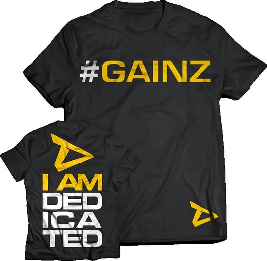 T-Shirt - T-Shirt #gainz - Dedicated Nutrtion - XXL -