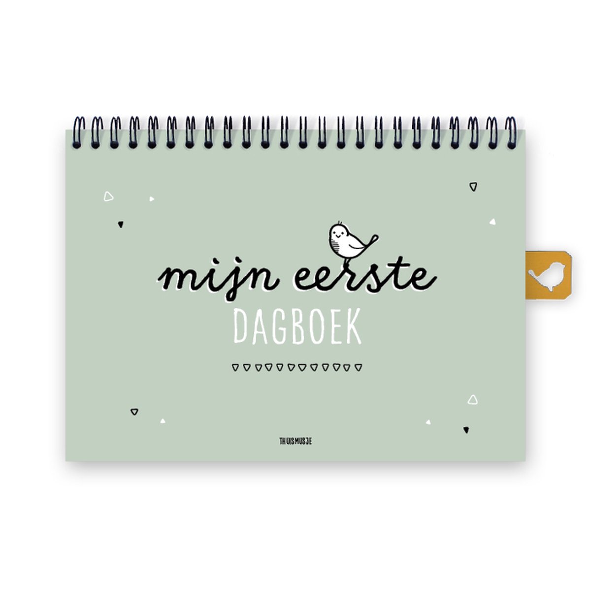 Mijn eerste dagboek - Groen - A5 formaat - Eerste jaar baby invulboek - Thuismusje