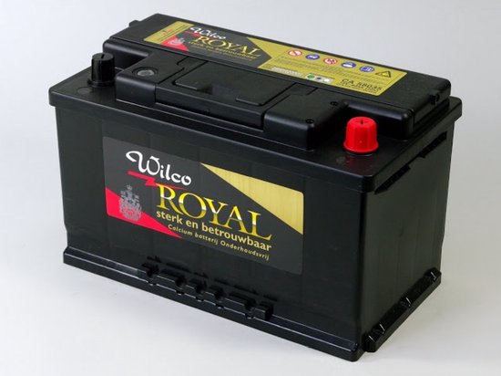 Wilco Royal startaccu 12V 80Ah onderhoudsvrije calcium accu auto 305x175x175 mm gesloten veilige accu