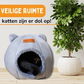 By Cee Cee - Kattenmand Premium - Kattenhuis - Katten Iglo - Kattentunnel - Kattenhuis - Grijs