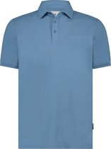 State of Art - Piqué Polo Blauw - Modern-fit - Heren Poloshirt Maat XXL