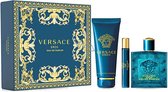 Versace Eros Giftset - 100 ml eau de parfum spray + 10 ml eau de parfum tasspray + 150 ml showergel - cadeauset voor heren