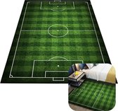 MIRO. Tapis de jeu terrain de football - tapis de Voetbal - Enfants - tapis de jeu - tapis - tapis de jeu - chambre d'enfant - antidérapant - XL - 120 x 160 CM - Voetbal