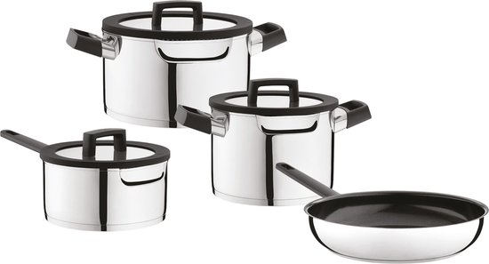 Foto: Essentials 7 delige kookpottenset uqonic downdraft m tal pfas vrij